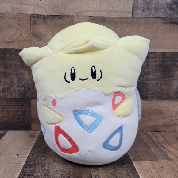 NWT Pokemon Squishmallows‎ Togepi 10” Egg Plush Stuffed Animal Kellytoy - Picture 1 of 11